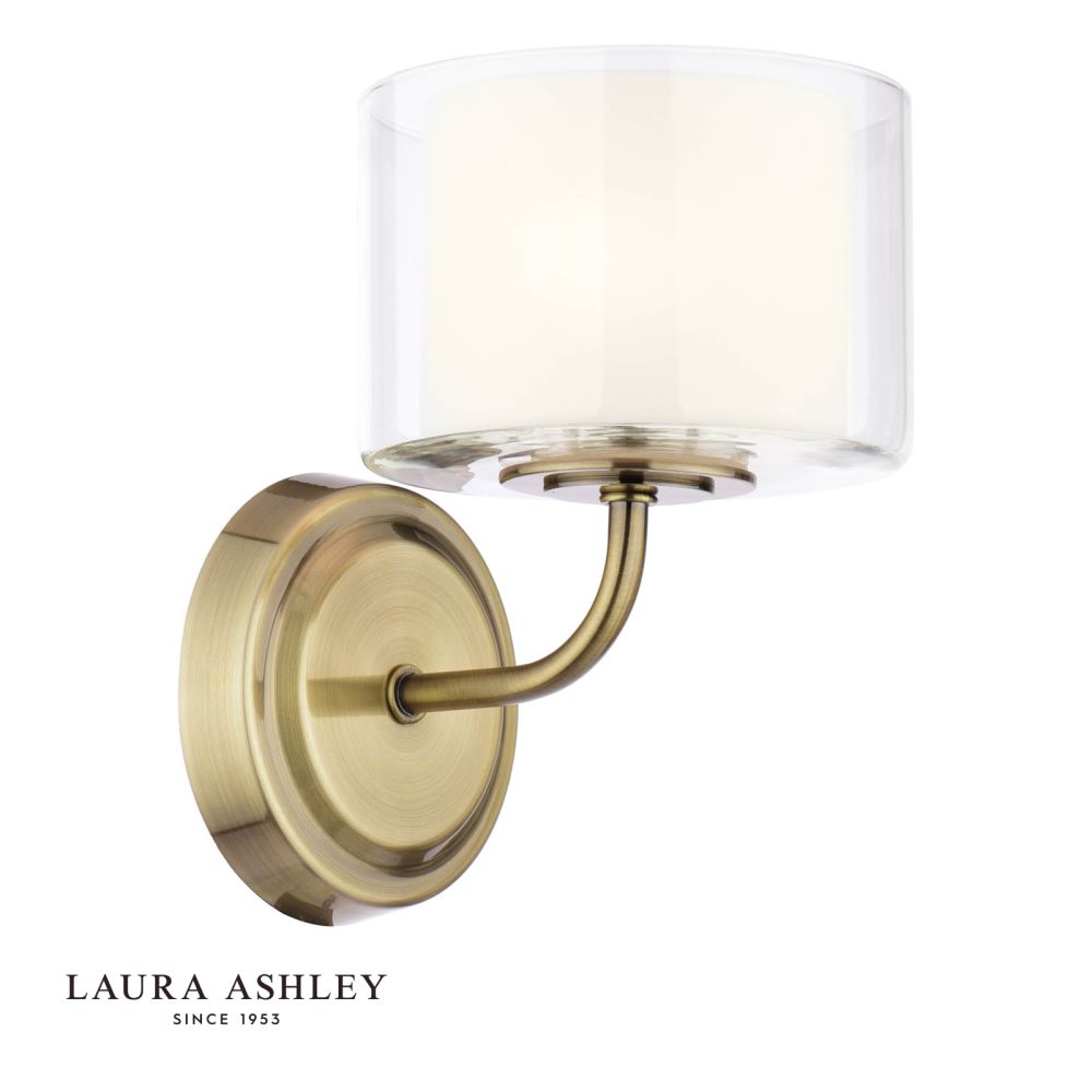 Laura Ashley Southwell Wall Light Antique Brass