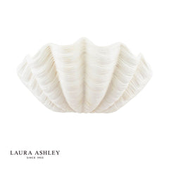 Laura Ashley Shell Wall Washer White Ceramic