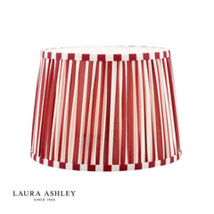 Laura Ashley Denwick Red Cotton Tapered Drum Shade 30cm/12 inch