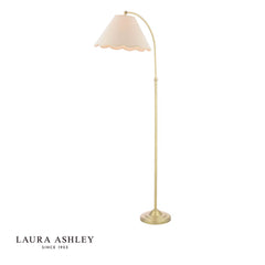 Laura Ashley Cordwell Floor Lamp Matt Antique Brass With Shade