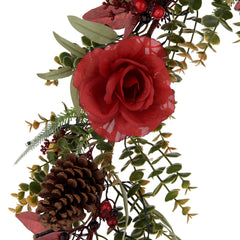 Laura Ashley Pink/Purple Pre Lit Plum Garland