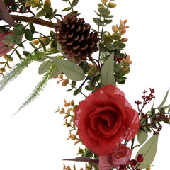 Laura Ashley Pink/Purple Pre Lit Plum Garland