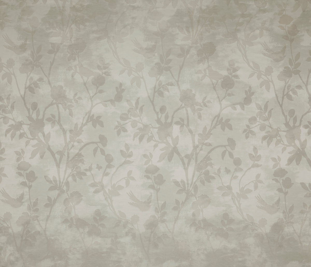 Laura Ashley Fabric Eglantine Silhouette Woven - White Sands