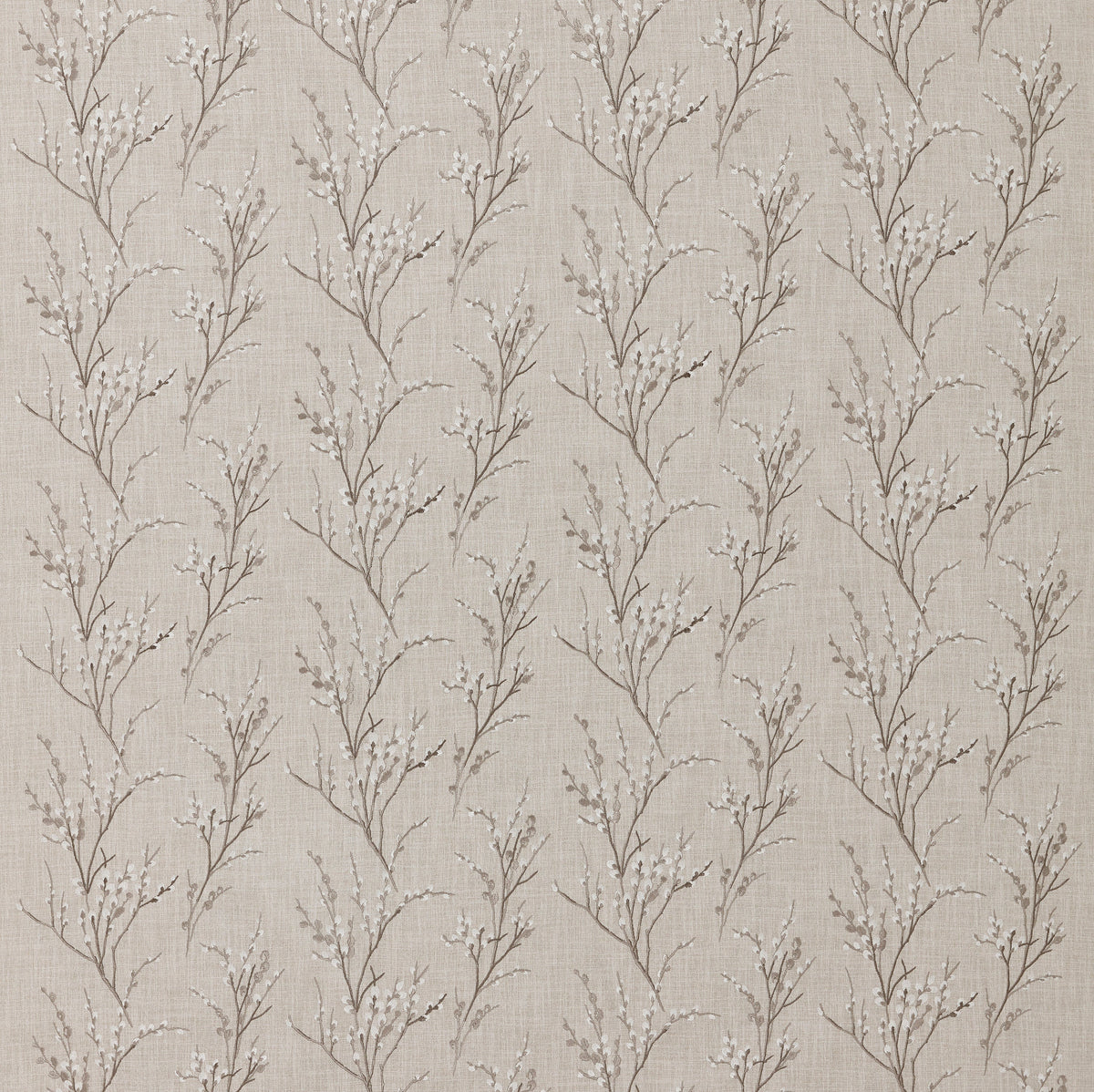 Laura Ashley Fabric  Pussy Willow Embroidered Steel