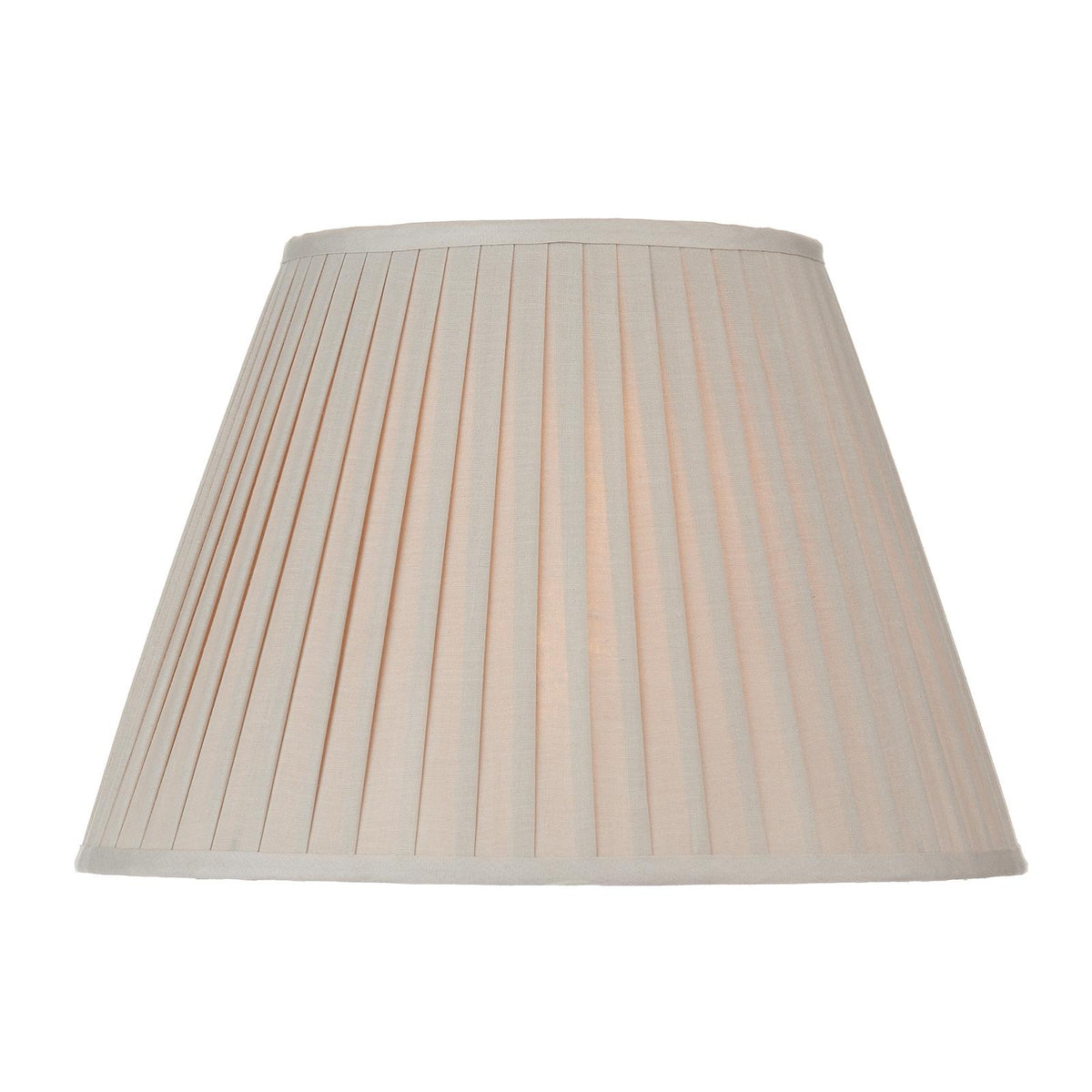 Layer Taupe Cotton Tapered Drum Shade 43cm