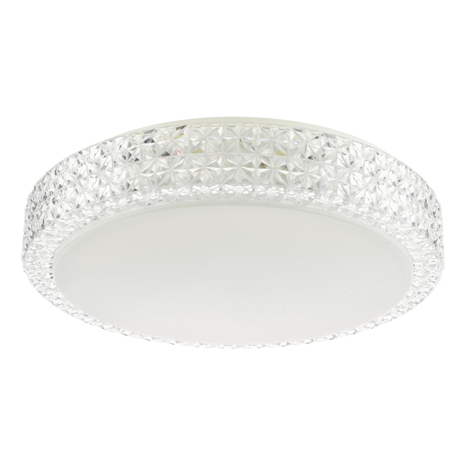 Liana Flush Clear Faceted Plastic LED