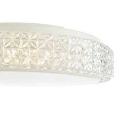 Liana Flush Clear Faceted Plastic LED