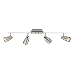 Loft 4 Light Bar Spotlight Satin & Polished Chrome