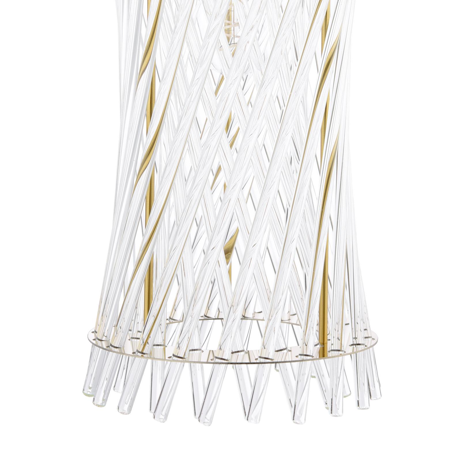 Loire Wall Light Natural Brass and Glass