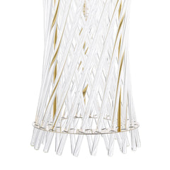 Loire Wall Light Natural Brass and Glass
