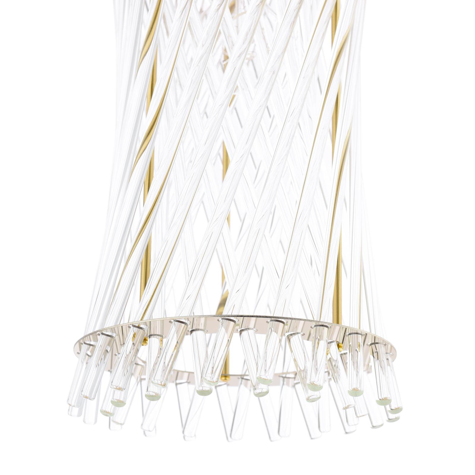 Loire Wall Light Natural Brass and Glass