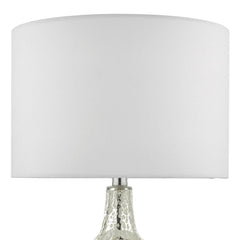 Lolek Dual Light Table Lamp Clear/Silver Glass With Shade