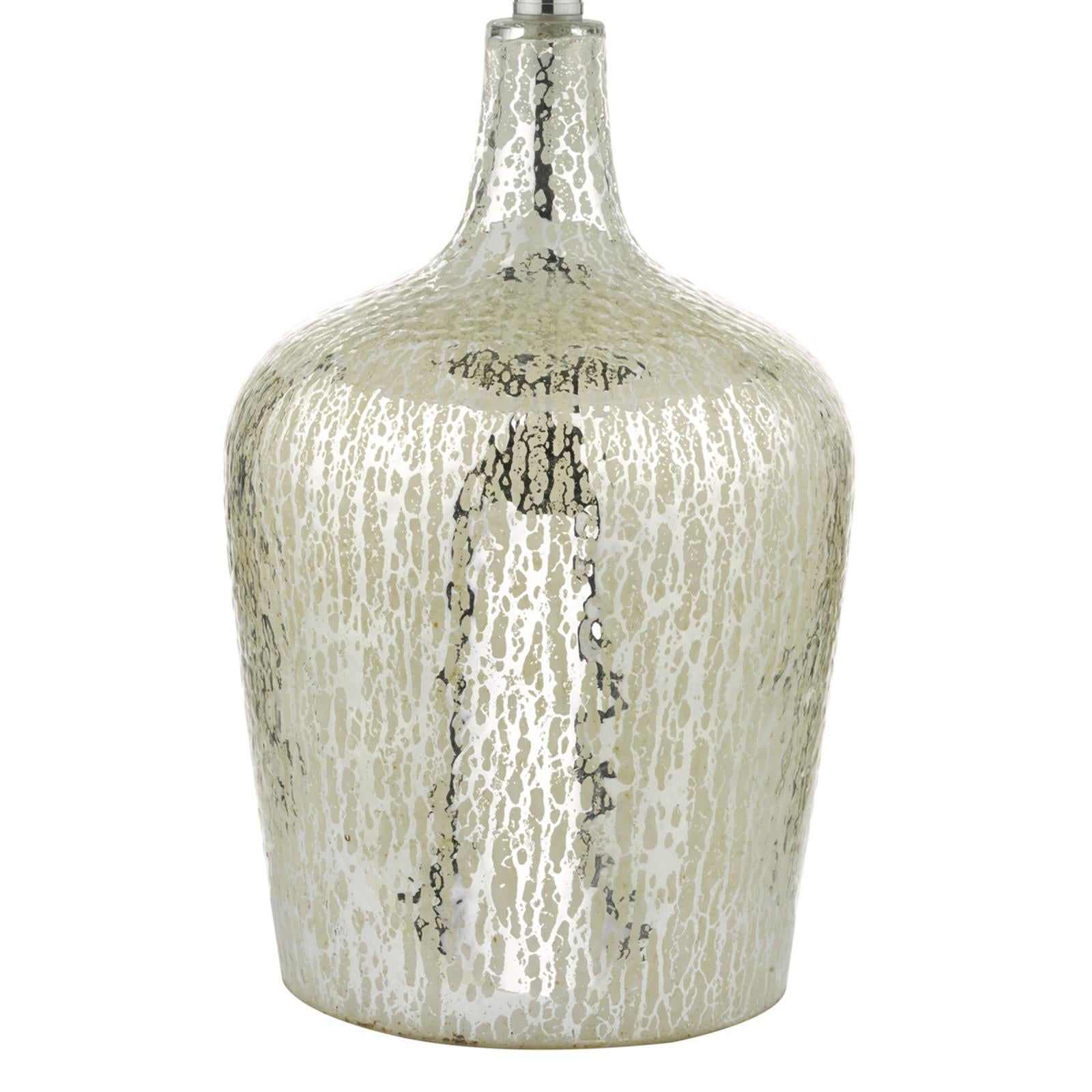 Lolek Dual Light Table Lamp Clear/Silver Glass With Shade