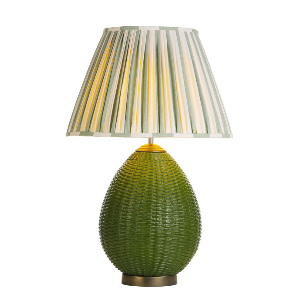 David Hunt Lighting Lombok Table Lamp Juniper Green