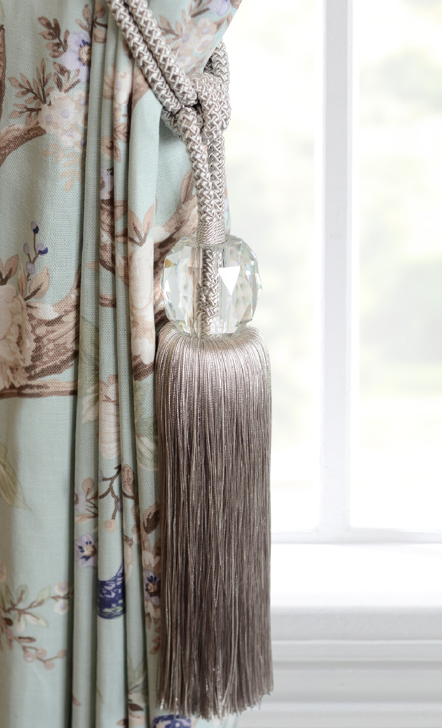 Laura Ashley Loren Glass Tassel Curtain Tieback