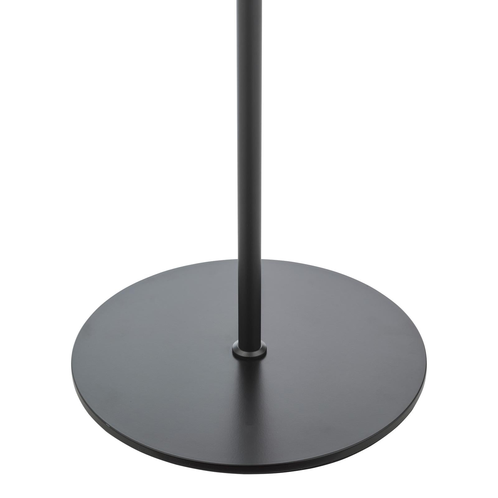 Lycia 3 Light Floor Lamp Matt Black and Smoked Ombre Glass