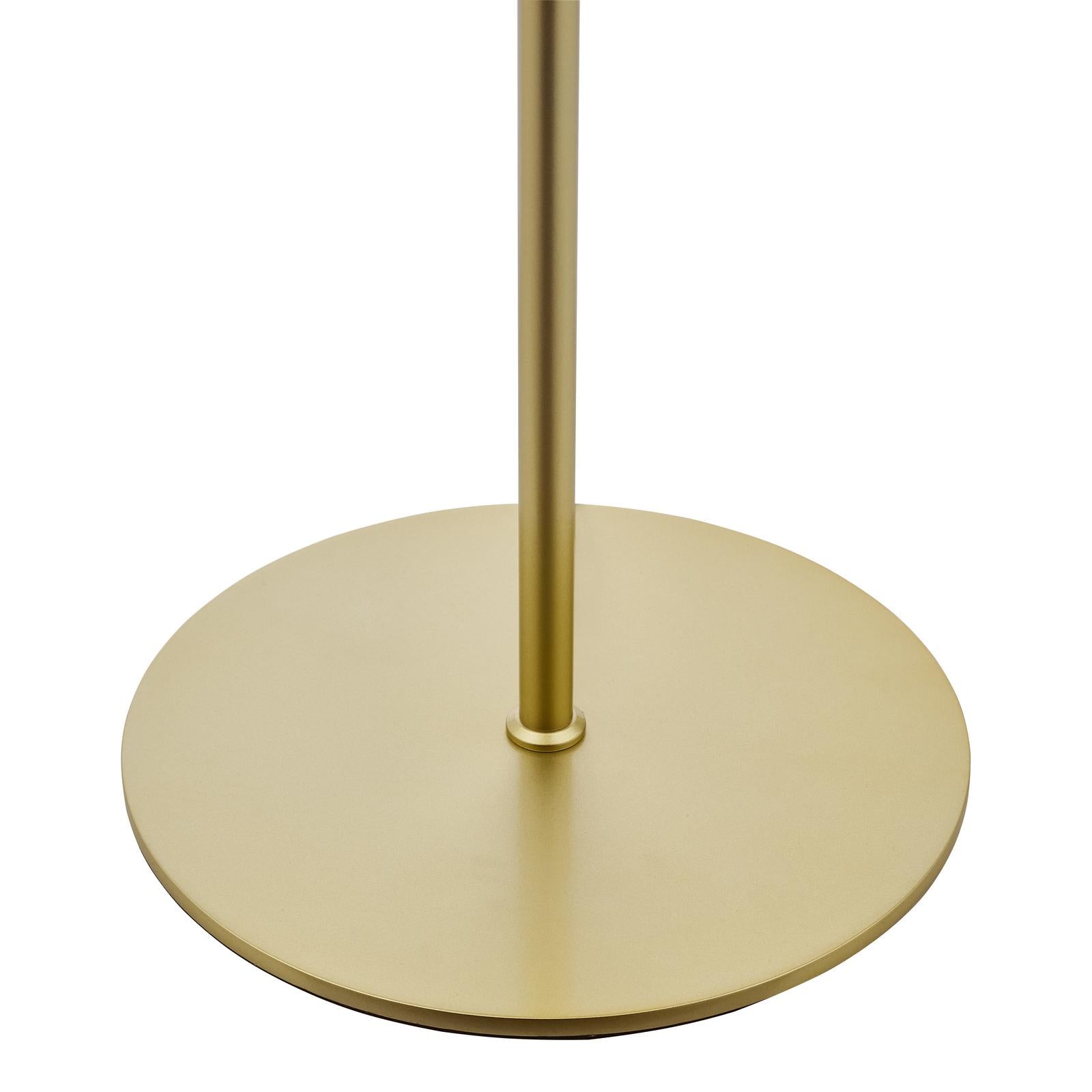 Lycia 3 Light Floor Lamp Satin Gold and Gold Ombre Glass