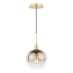 Lycia Pendant Satin Gold and Gold Ombre Glass