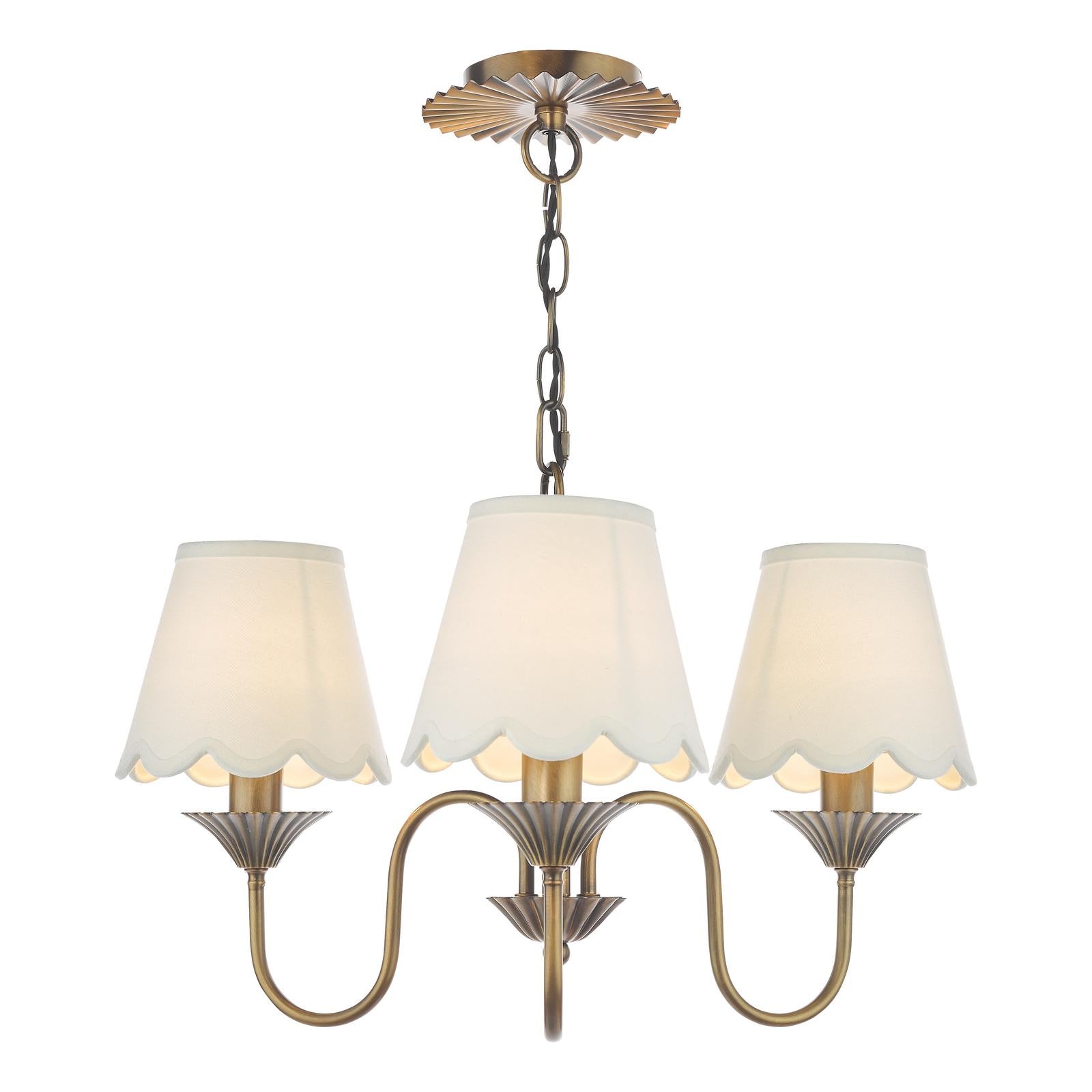 Lydian 3 Light Pendant Antique Bronze Fitting Only