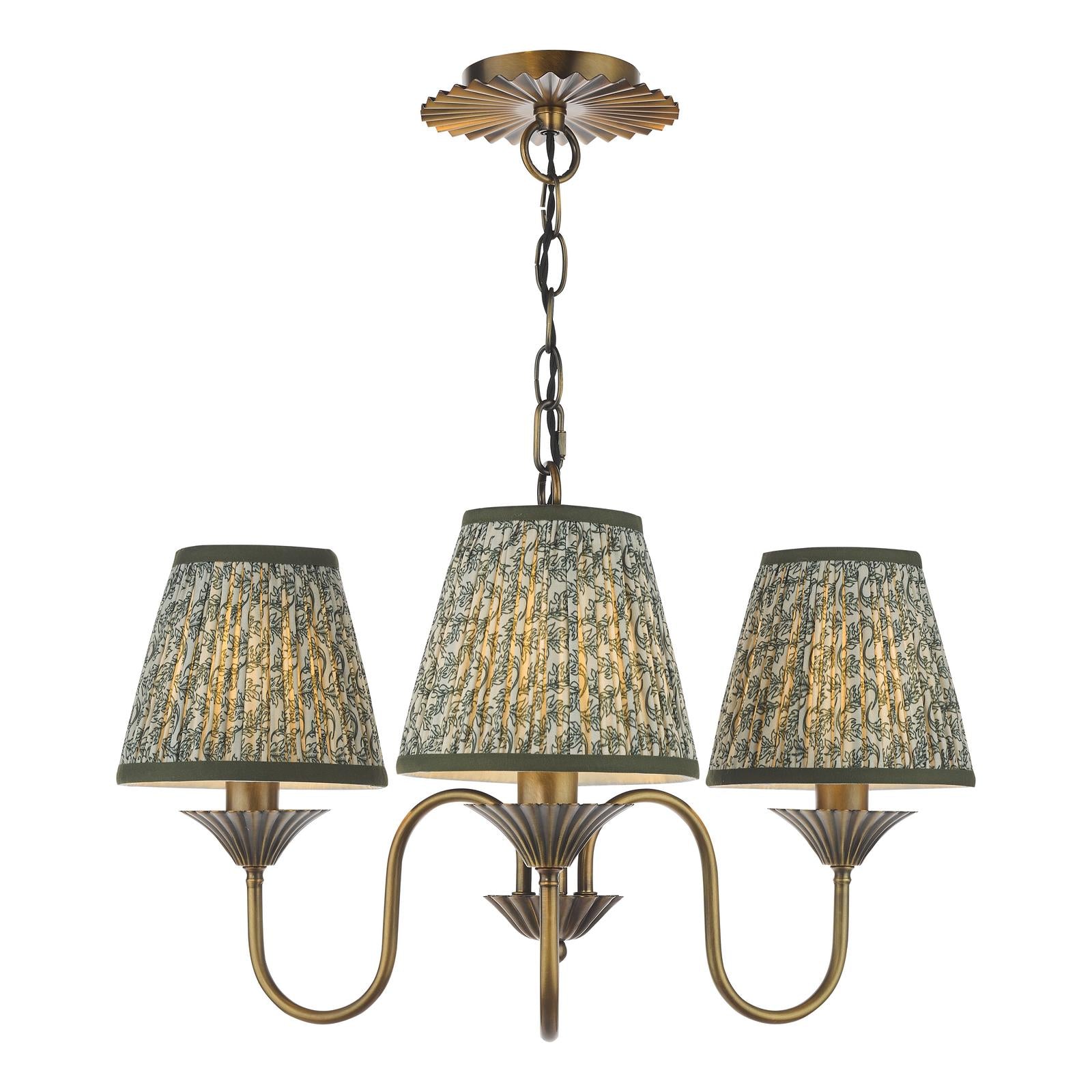 Lydian 3 Light Pendant Antique Bronze Fitting Only