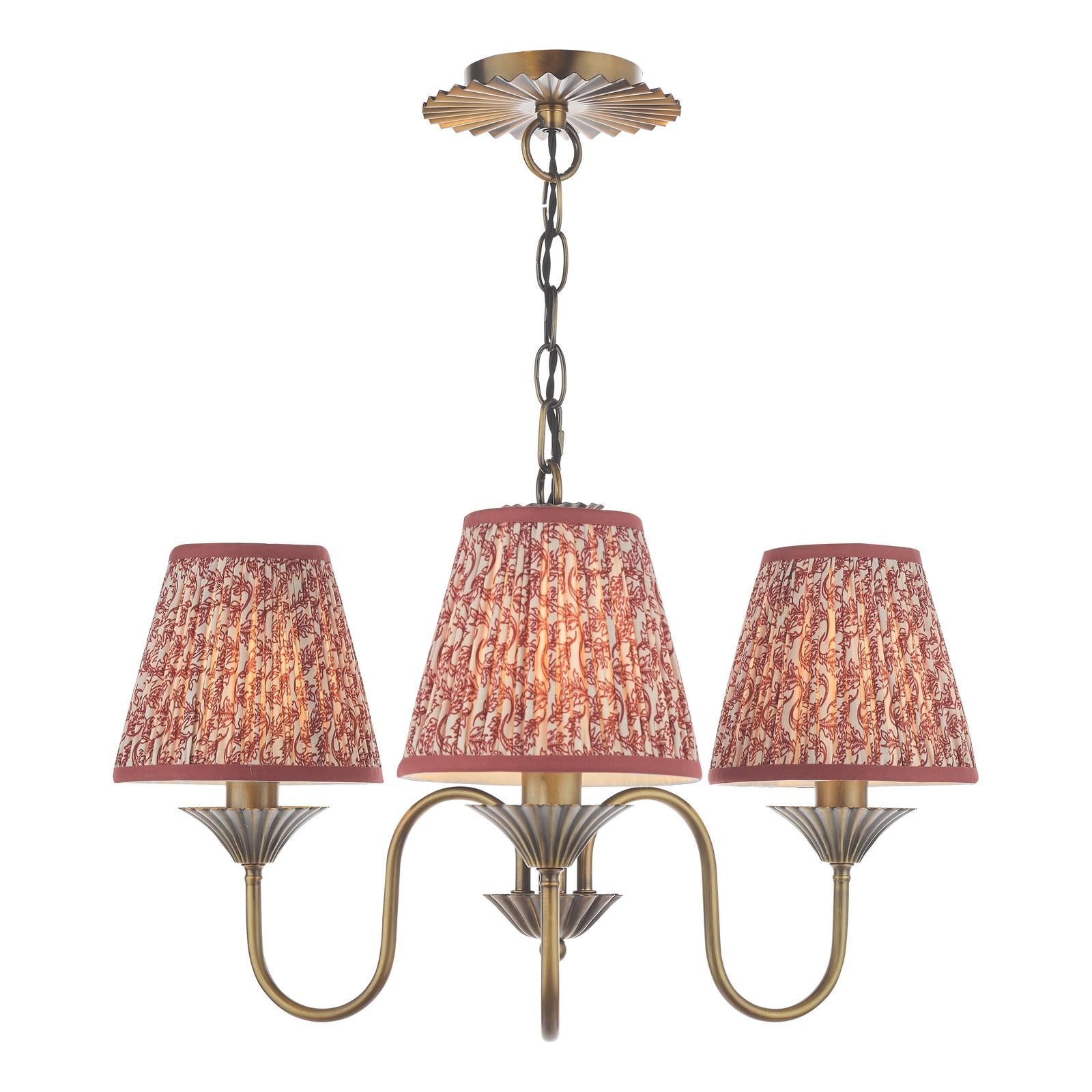 Lydian 3 Light Pendant Antique Bronze Fitting Only