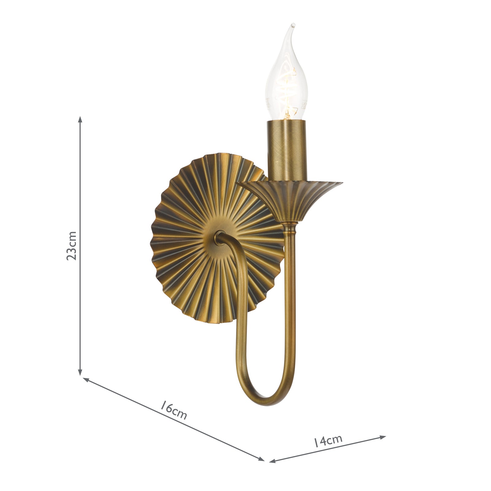 Lydian Wall Light Antique Bronze Bracket Only