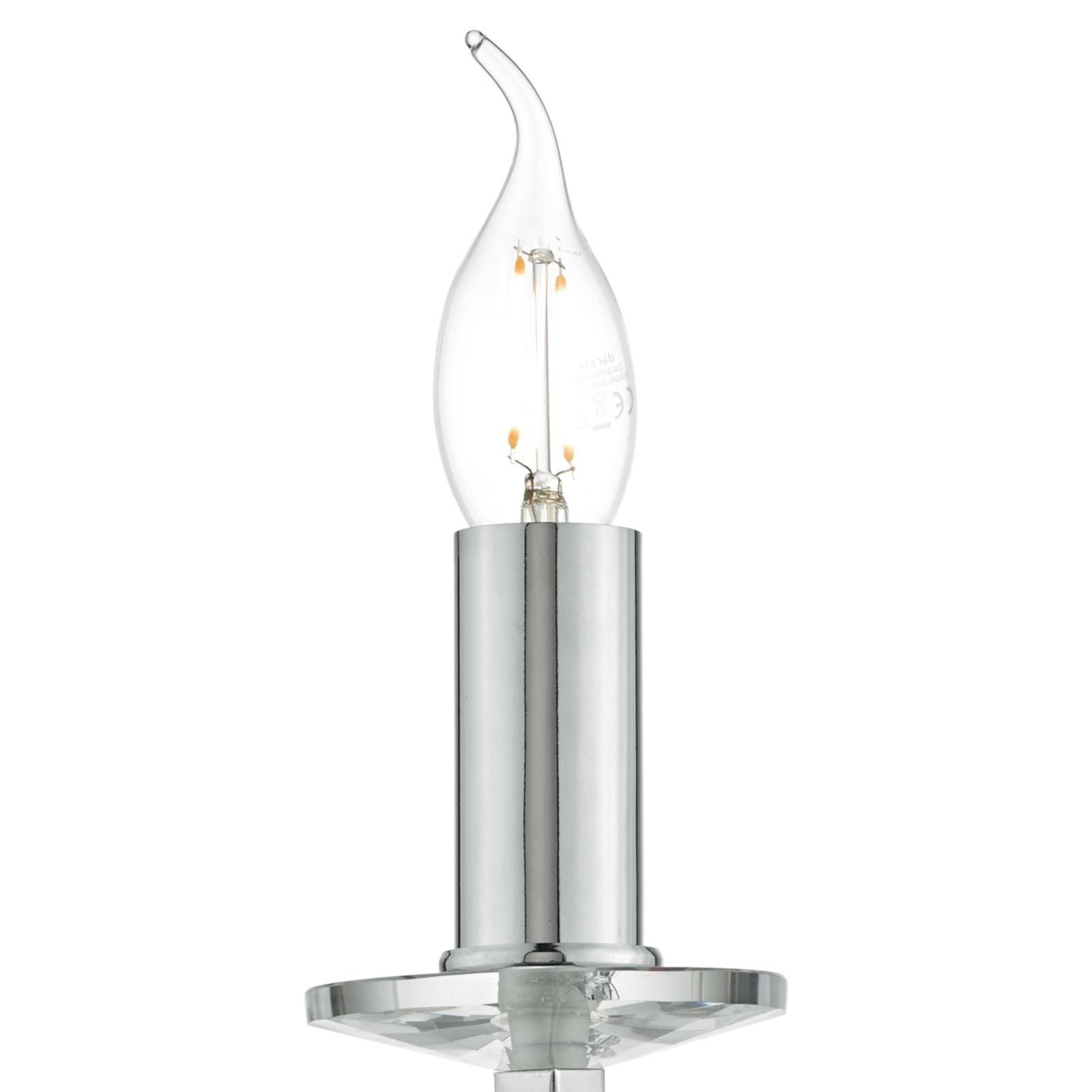 Lyon Wall Light Polished Chrome & Crystal