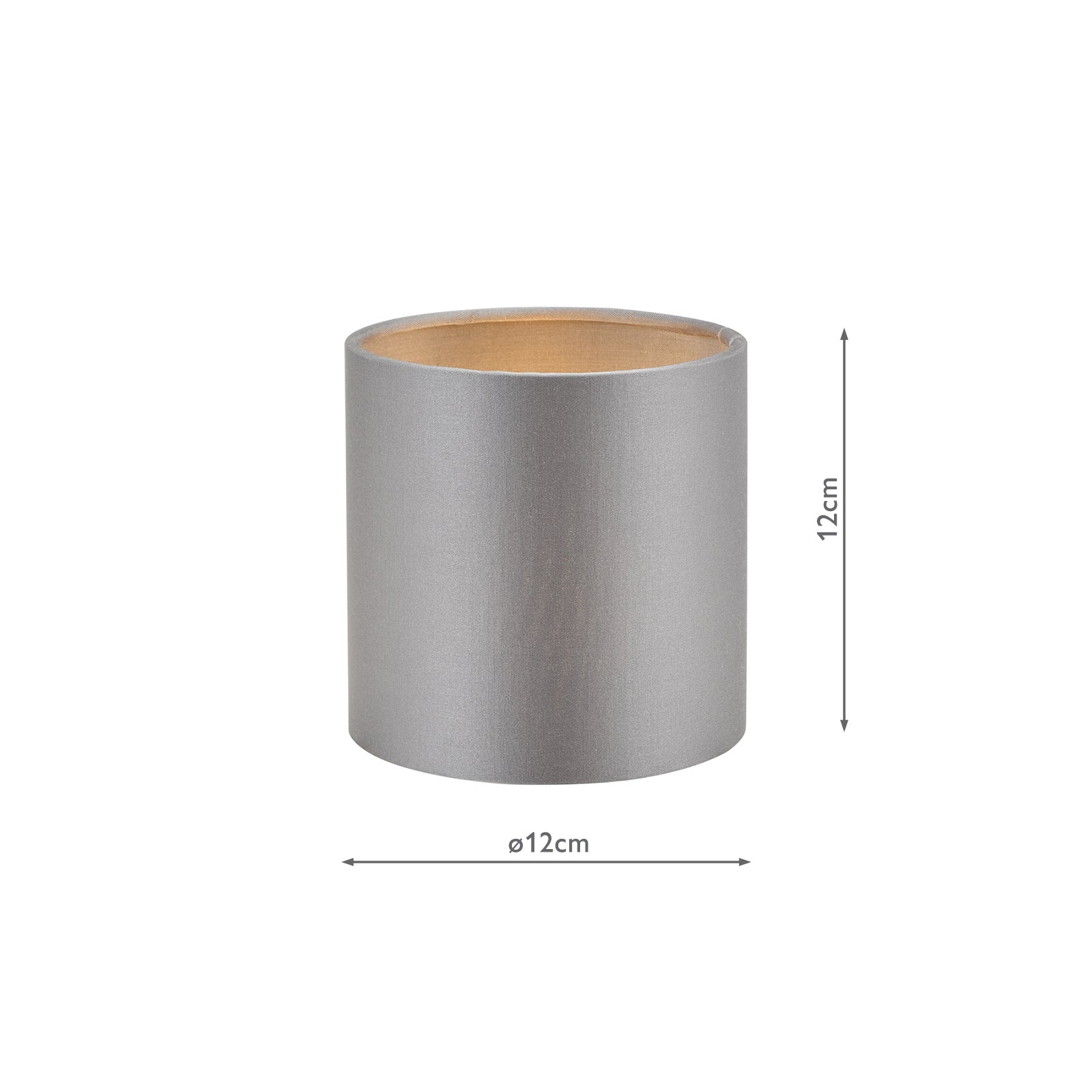 Lyris Grey Cotton Drum Shade 12cm