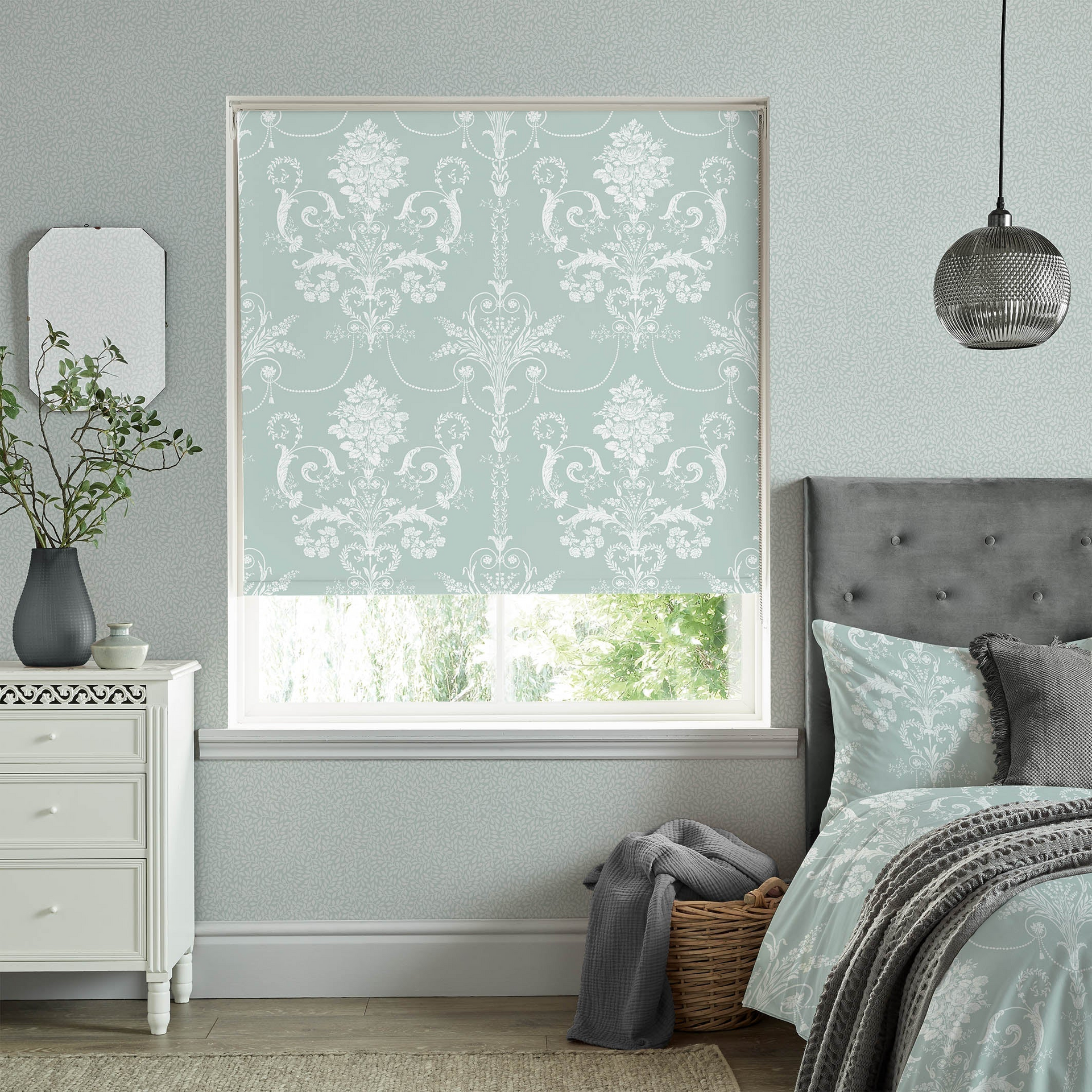Laura Ashley blackout roller blinds for privacy and light control