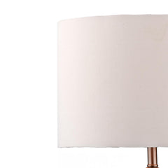 Madrid Table Lamp Satin Chrome With Shade