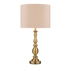Madrid Table Lamp Antique Brass With Shade