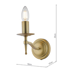 English Heritage Marble Hill Wall Light Antique Brass Bracket Only