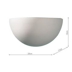 Marino Wall Washer White Ceramic