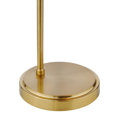 Maude Table Lamp Natural Brass and Ribbed Glass