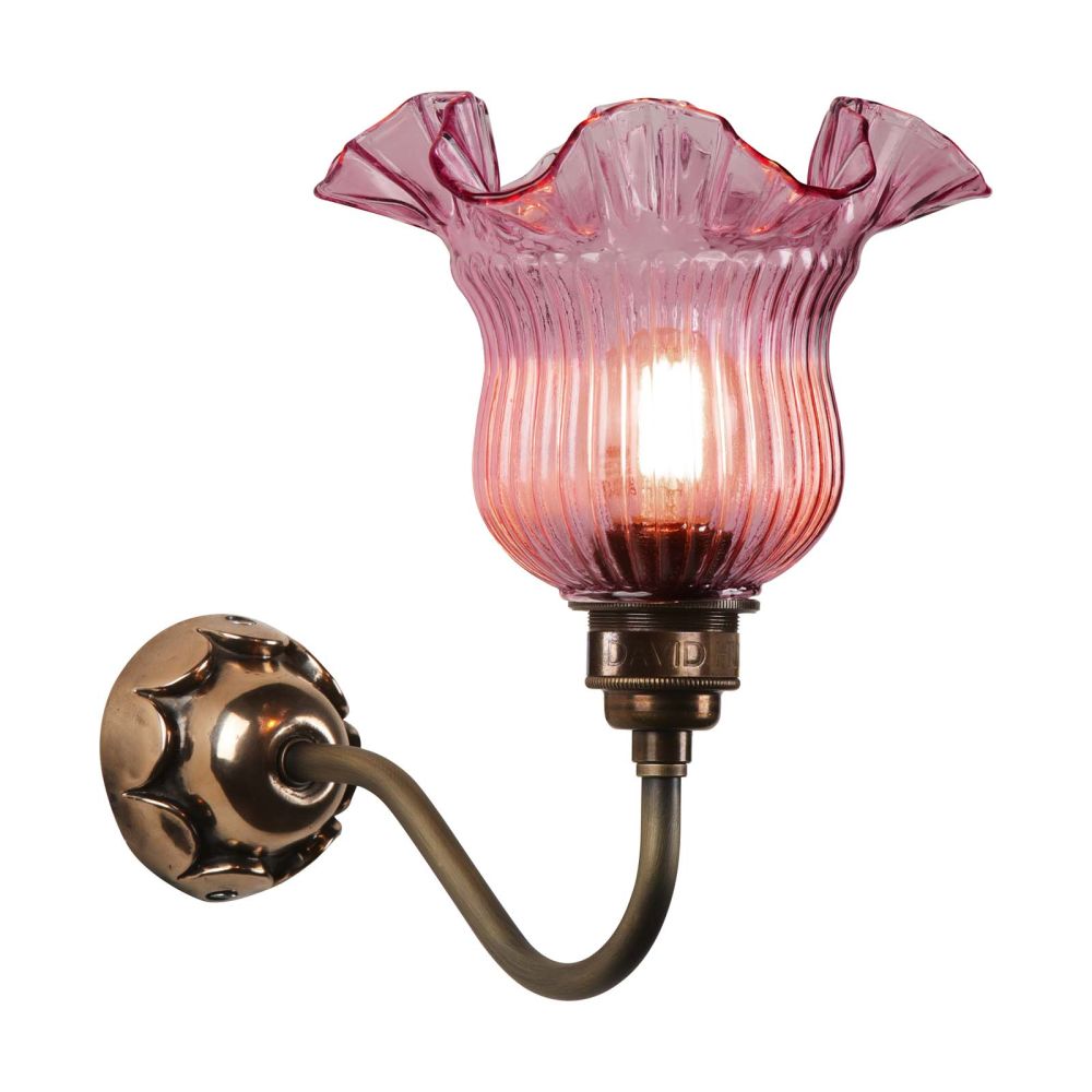 Mia Uplight Bronze With Azalea Glass