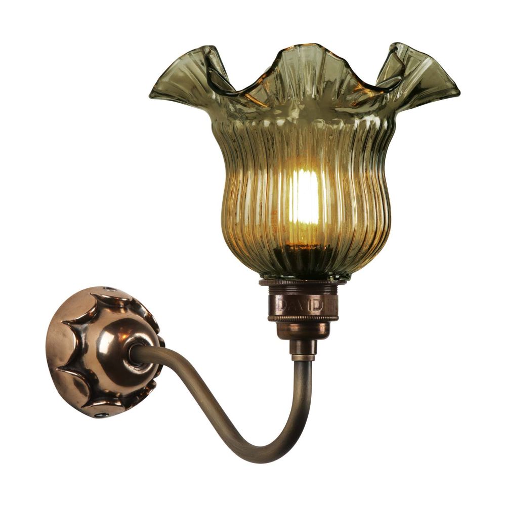 Mia Uplight Bronze With Moss Glass