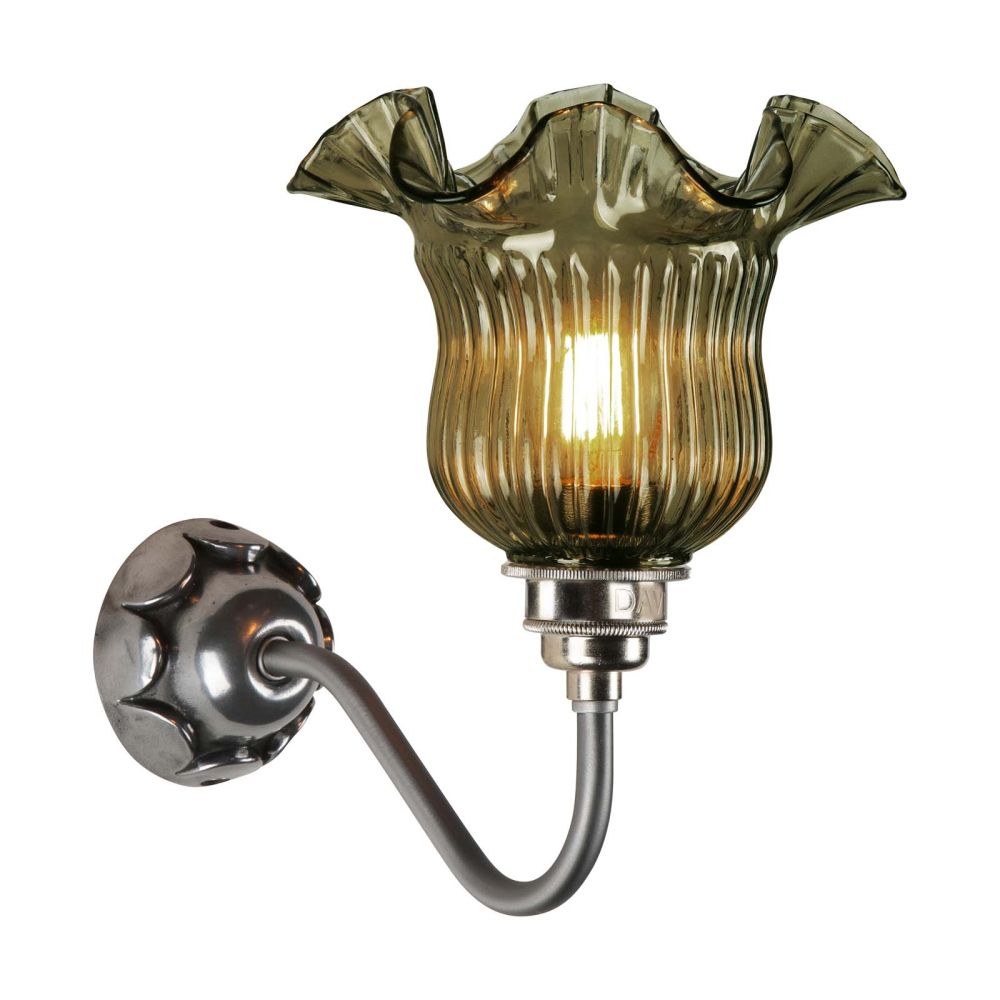 Mia Uplight Pewter With Moss Glass