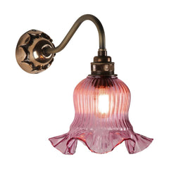 Mia Downlight Bronze With Azalea Glass