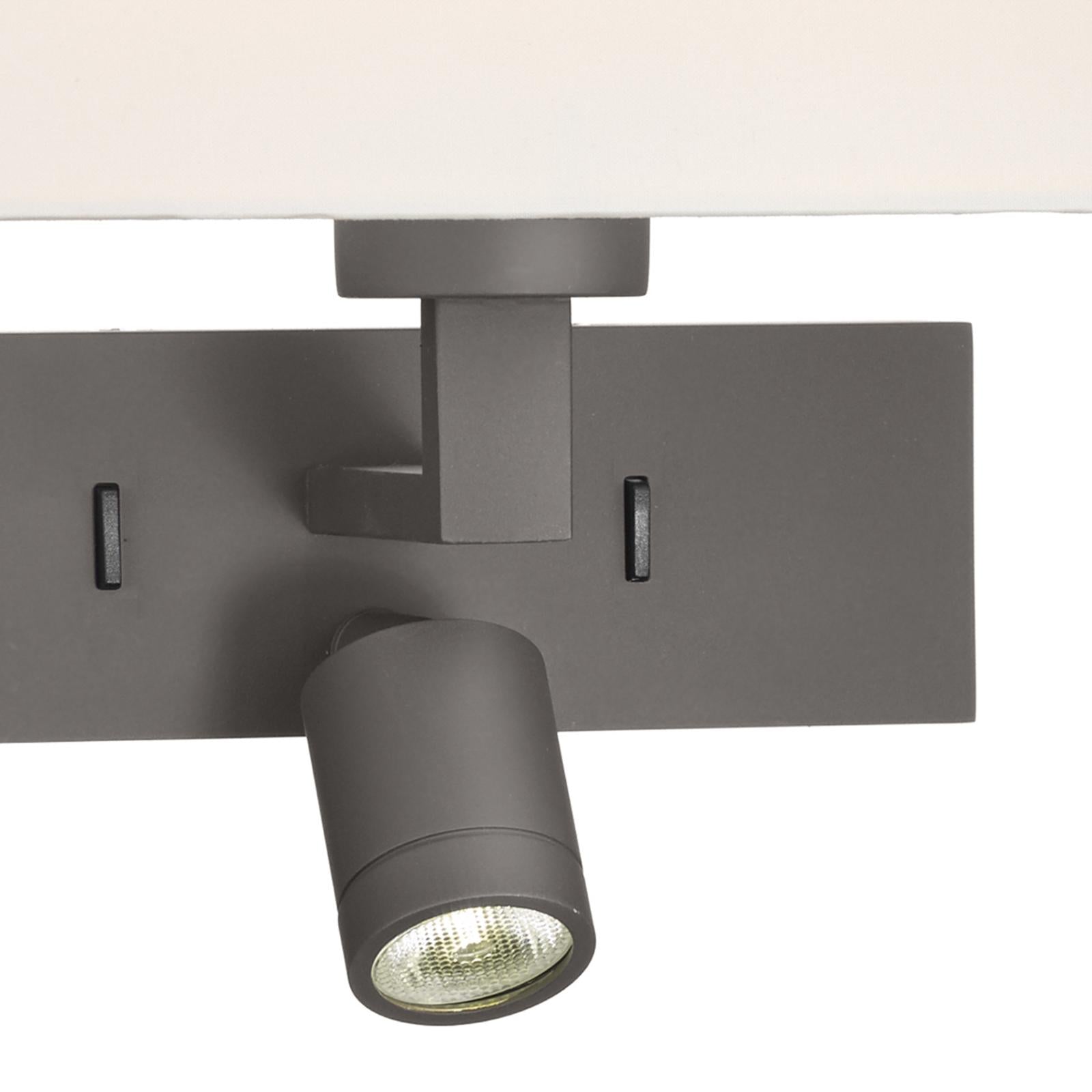 Modena Wall Light Brushed Bronze With Shade LED
