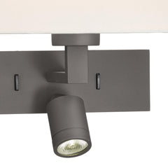 Modena Wall Light Brushed Bronze With Shade LED