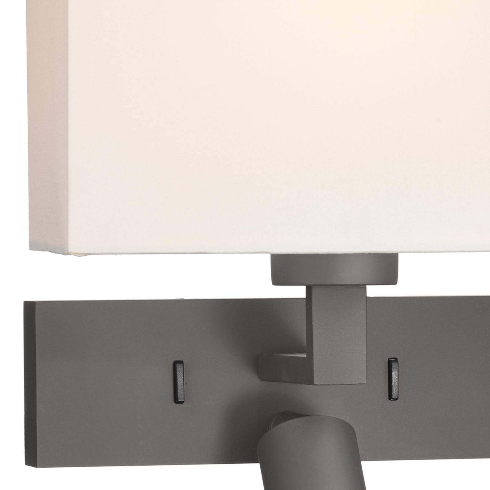 Modena Wall Light Brushed Bronze With Shade LED