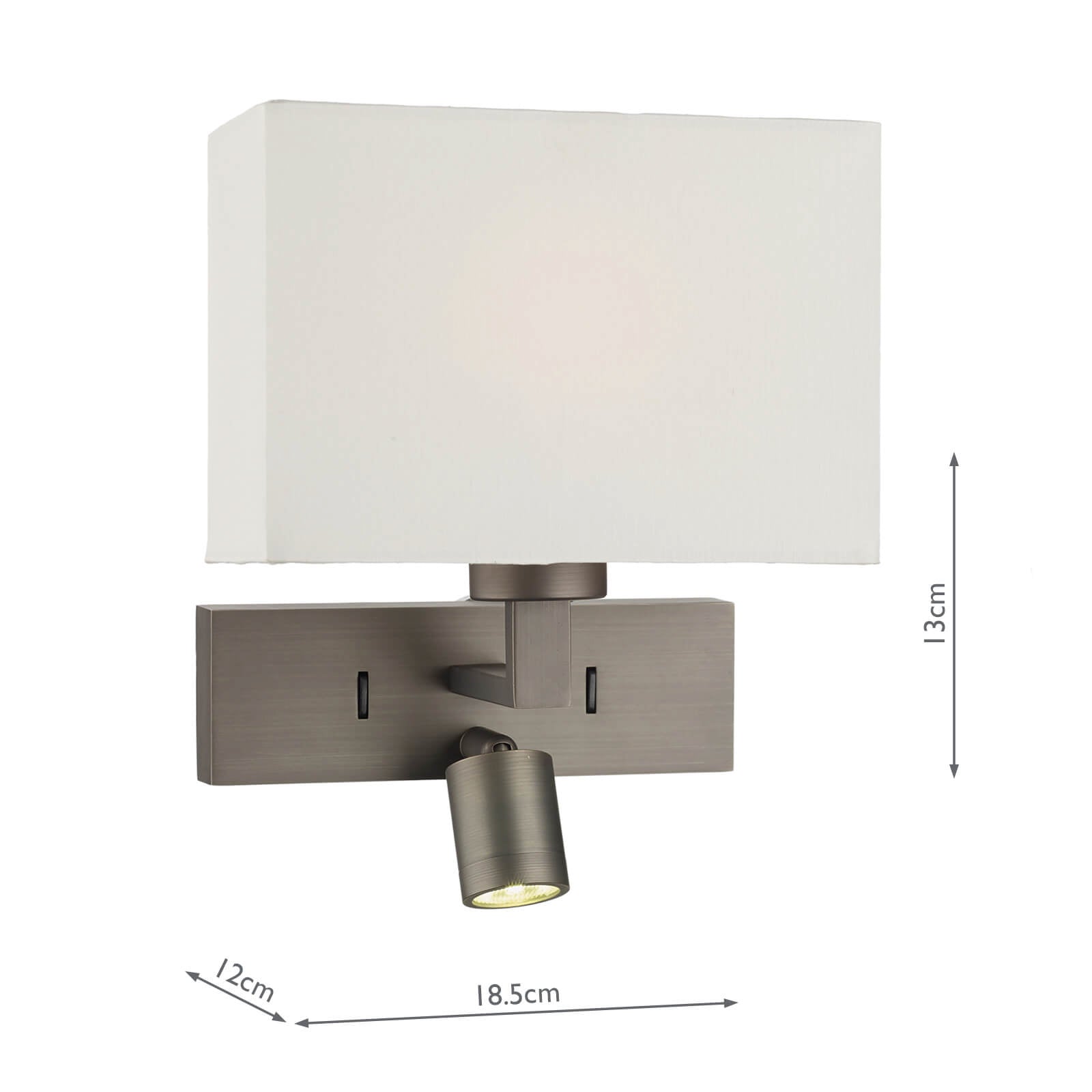 Modena Wall Light With LED In Bronze (Bracket Only)