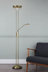 Montana Mother & Child Floor Lamp Antique Brass