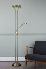 Montana Mother & Child Floor Lamp Antique Brass
