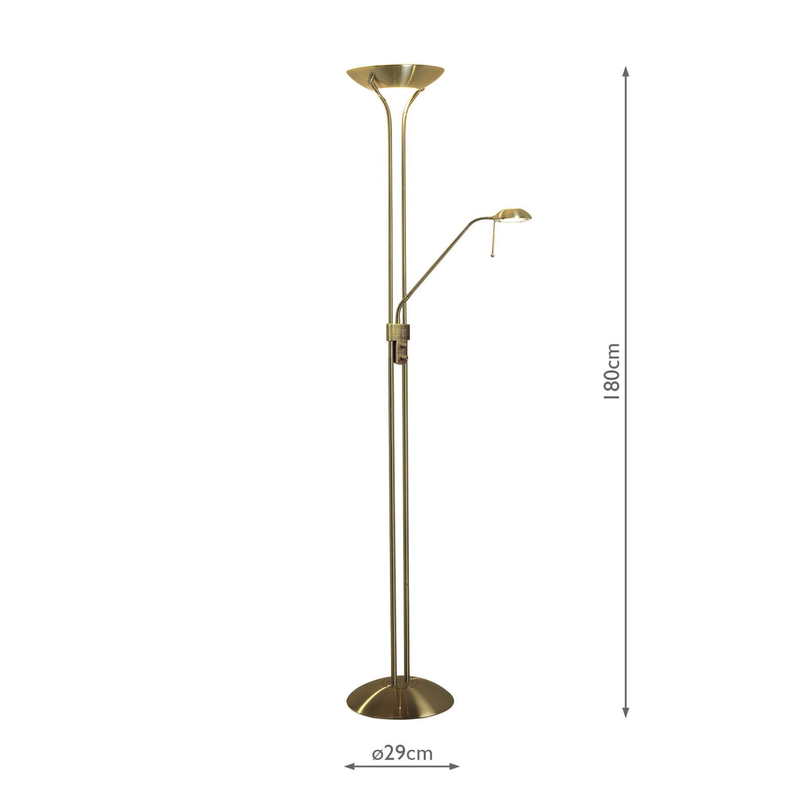 Montana Mother & Child Floor Lamp Antique Brass