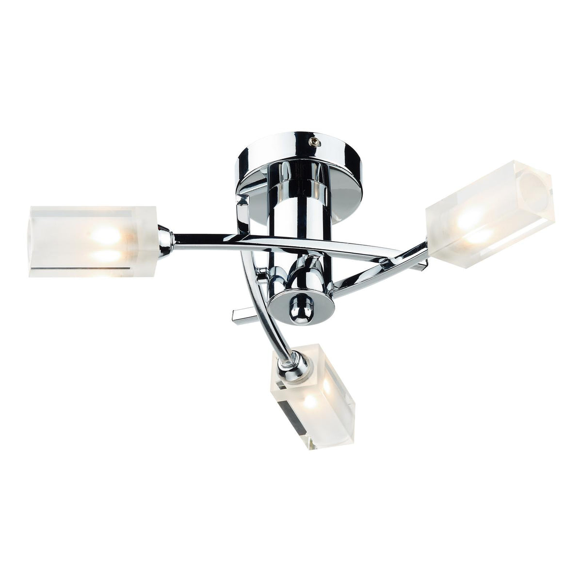 Morgan 3 Light Semi Flush Polished Chrome