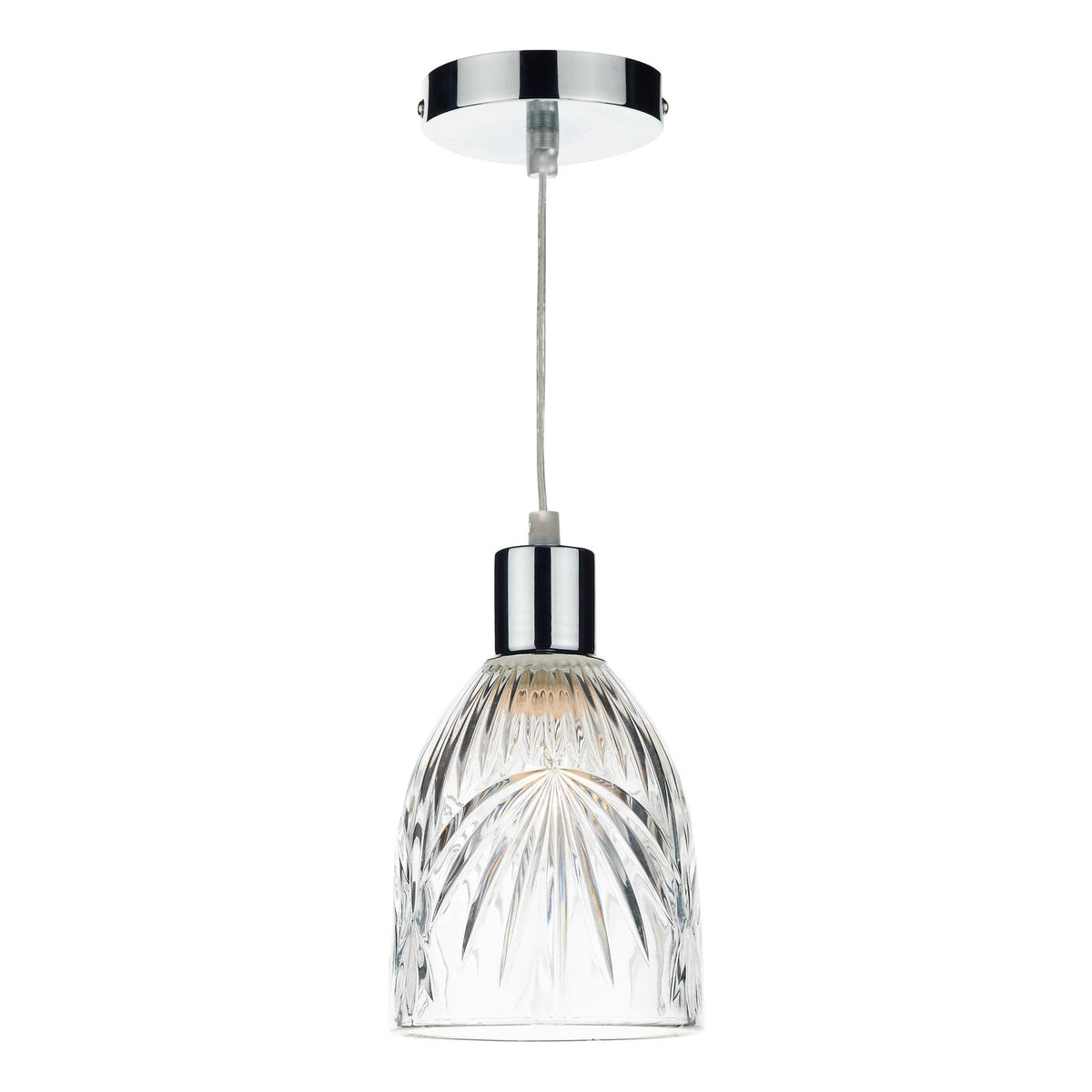 Motif Easy Fit Pendant Clear Glass