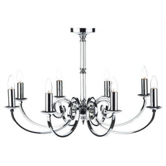 Murray 8 Light Dual Mount Pendant Polished Chrome