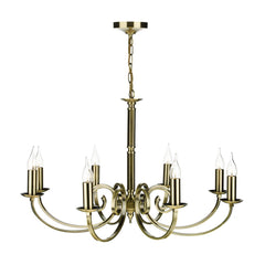 Murray 8 Light Dual Mount Pendant Antique Brass