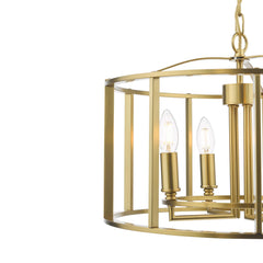 Myka 4 Light Pendant Brushed Bronze